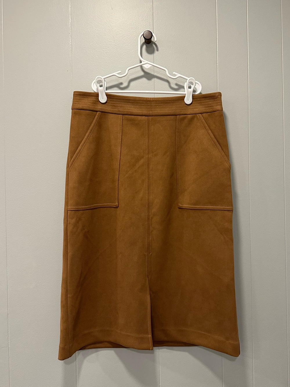 Ann Taylor factory suede pencil skirt